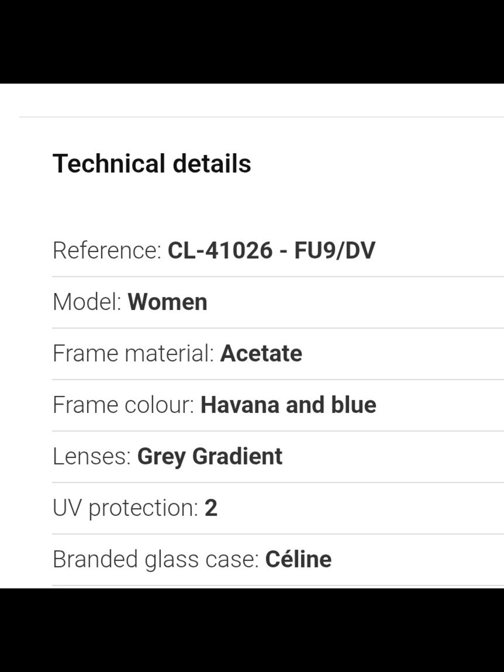 CÉLINE ShadowCL-41026 - Havana  and Blue Flat Top Sunglasses - Flawed - Picture 13 of 13